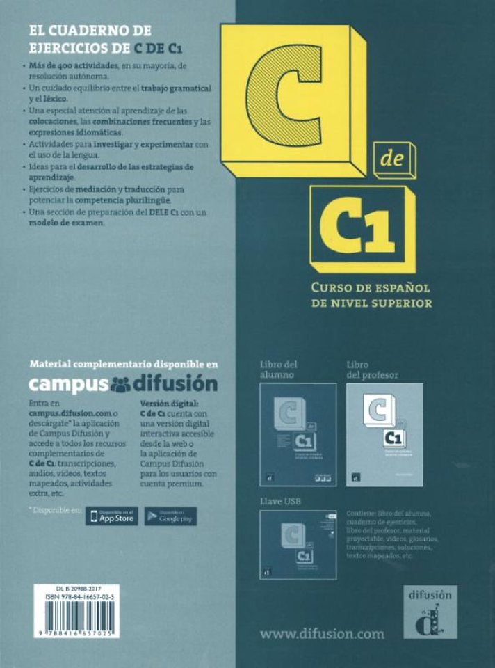 C de C1 - Cuaderno de ejercicios C1 Cuaderno de ejercicios