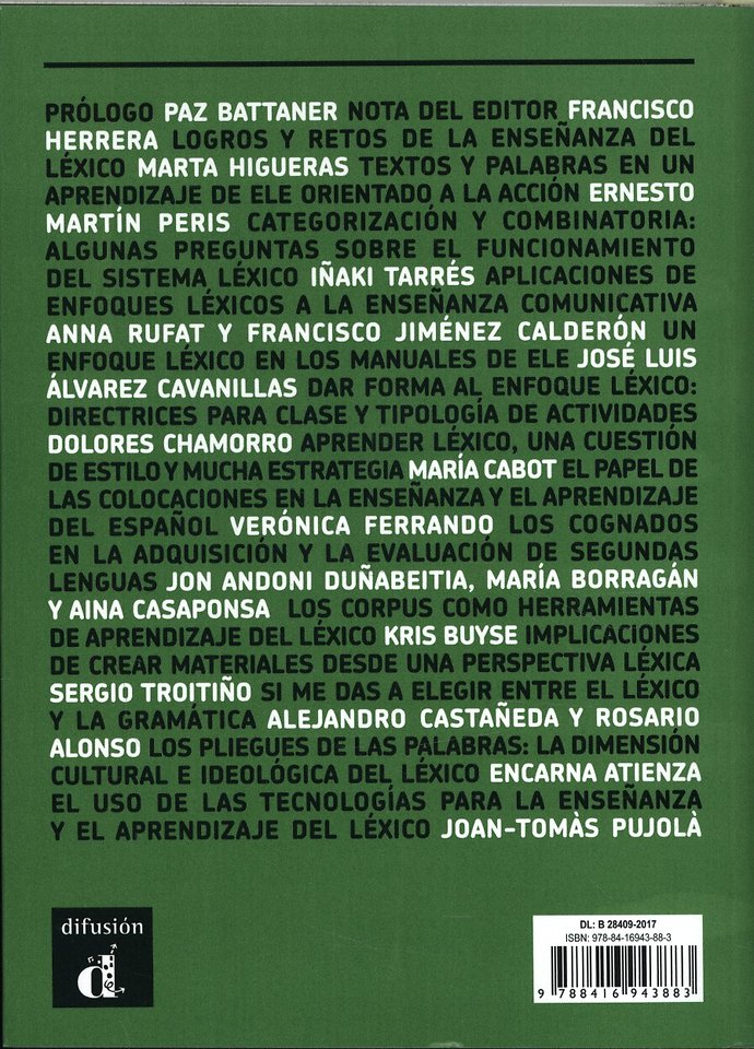 Enseñar léxico en el aula de español