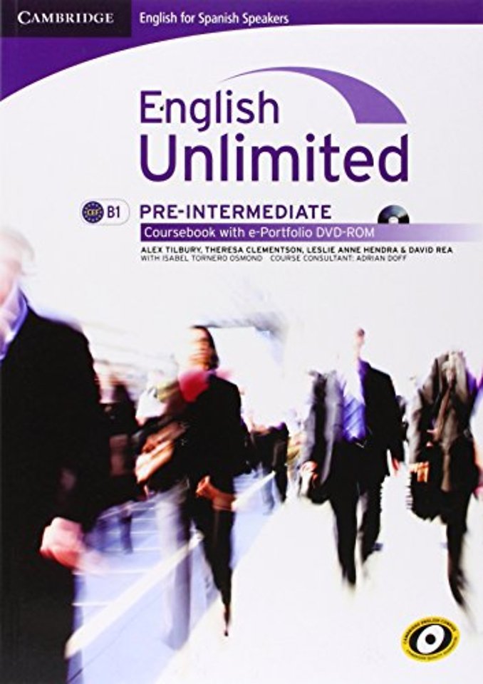 English Unlimited for Spanish Speakers Pre-intermediate Coursebook with e-Portfolio