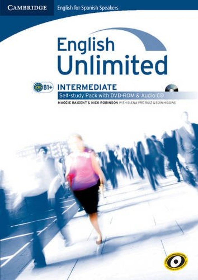 English Unlimited for Spanish Speakers Intermediate Self-study Pack (Workbook with DVD-ROM and Audio CD)