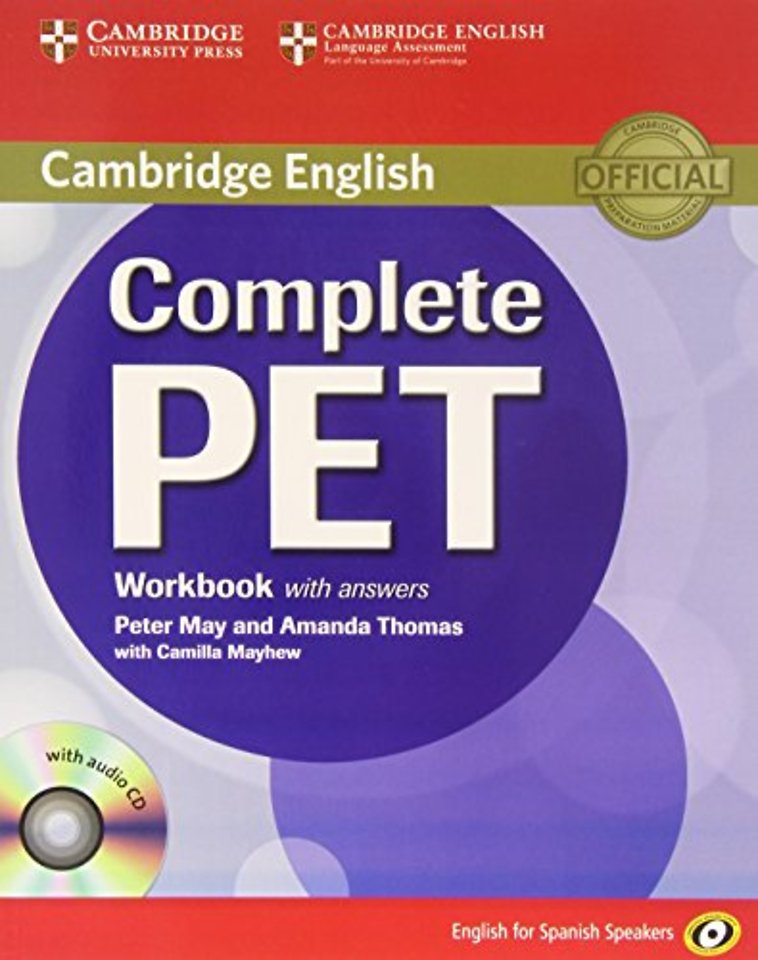 Complete PET for Spanish Speakers Workbook with Answers with Audio CD
