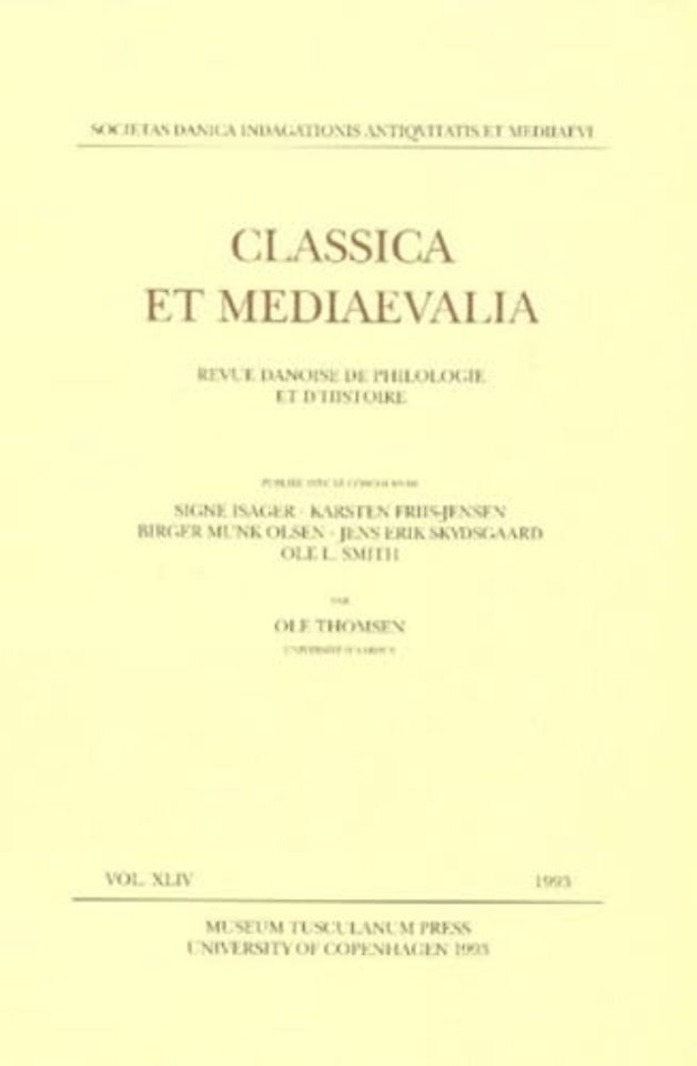 Classica et Mediaevalia