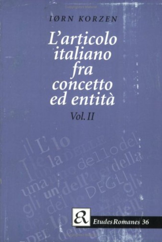 L'articolo italiano fra concetto ed entita