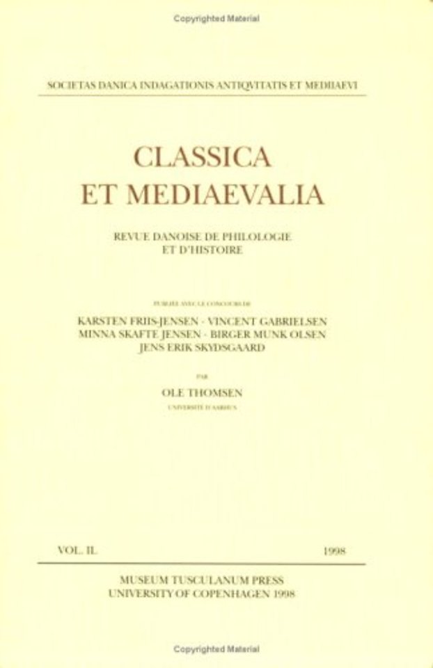 Classica et Mediaevalia