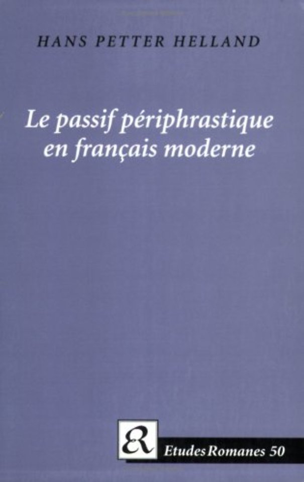 Le passif periphrastique en francais moderne