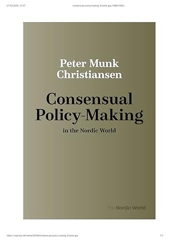 Consensual Policy-Making in the Nordic World