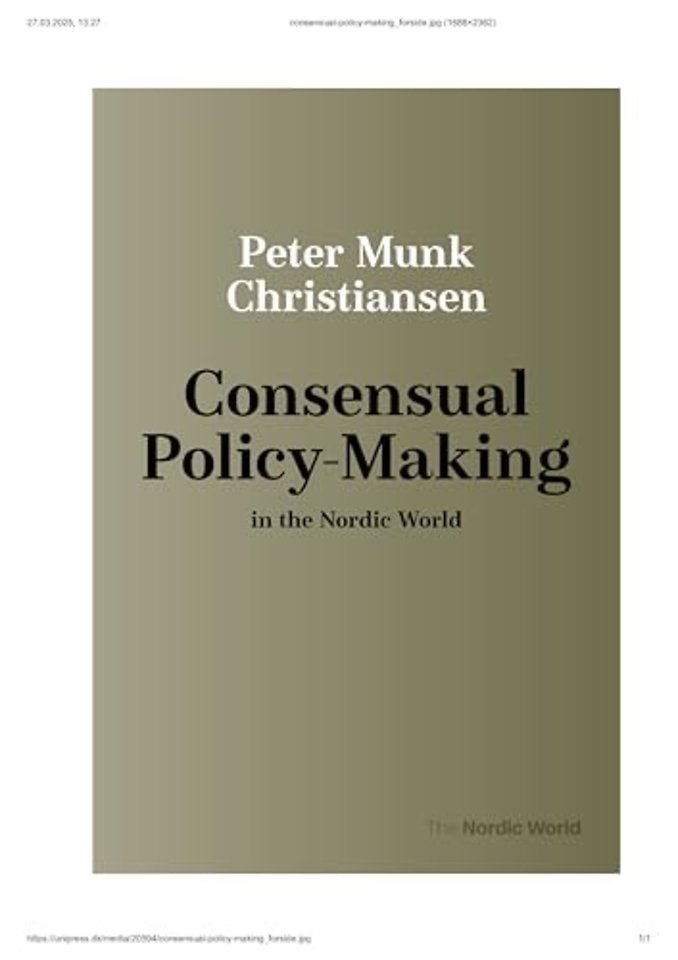 Consensual Policy-Making in the Nordic World