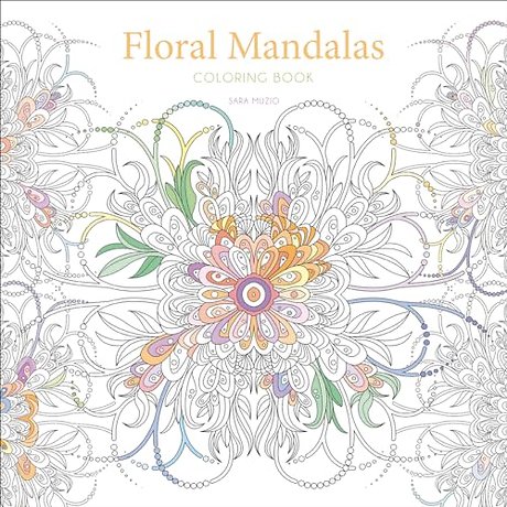 Floral Mandalas Colouring book