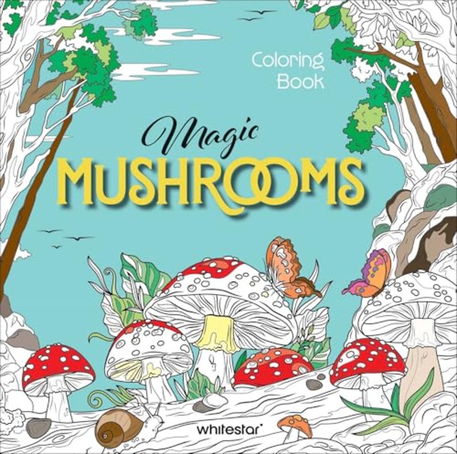 Magic Mushrooms Colouring Book