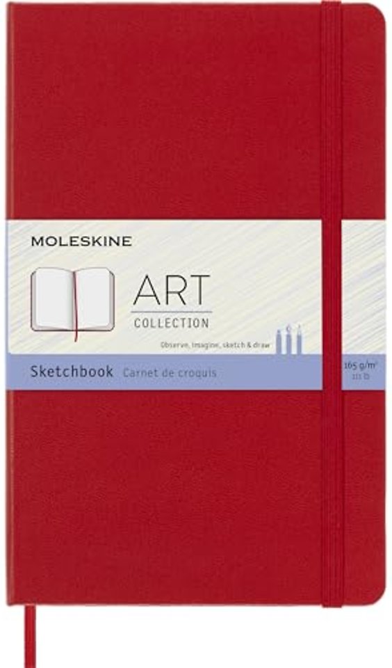 Moleskine Large Sketch Book Red