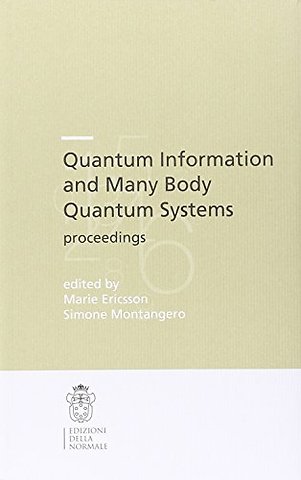 Quantum Information and Many Body Quantum Systems