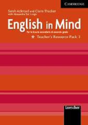English in Mind 1 Teacher's Resource Pack Italian edition