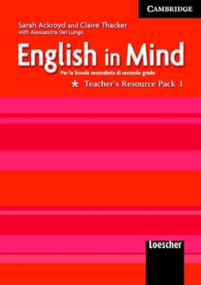 English in Mind 1 Teacher's Resource Pack Italian edition