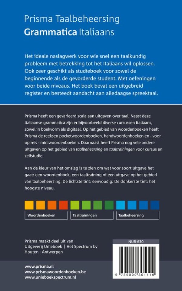 Grammatica Italiaans