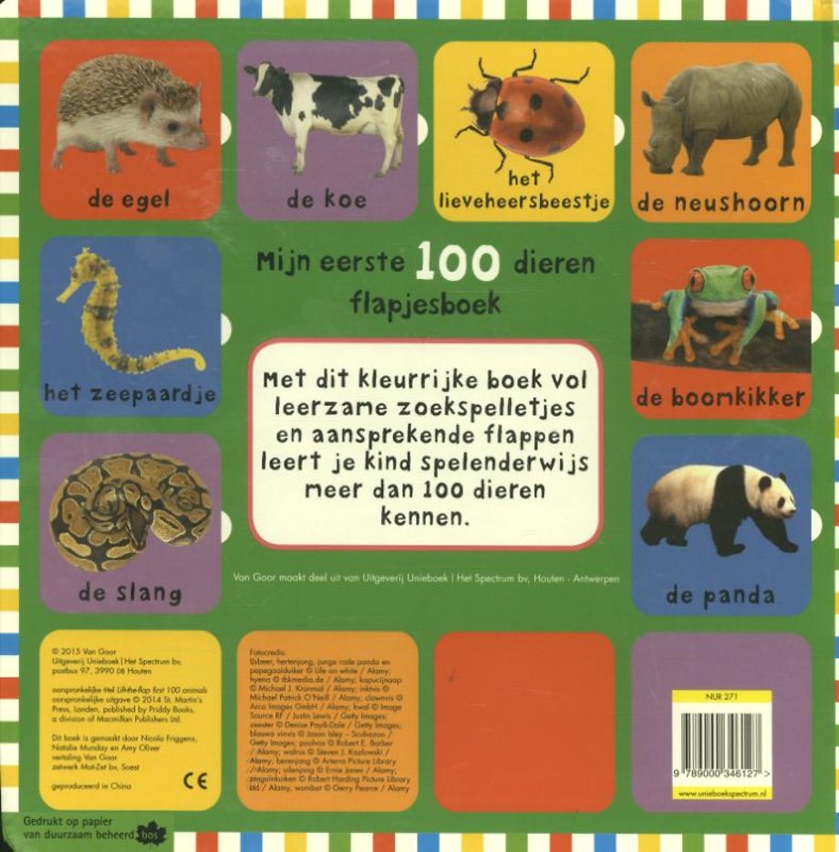 Mijn eerste 100 dieren flapjesboek