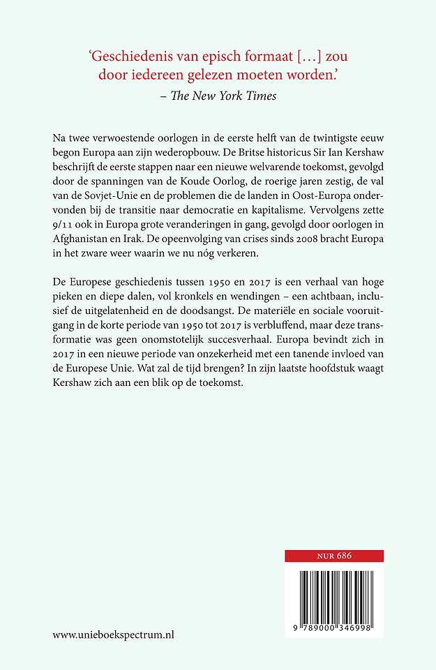 Een naoorlogse achtbaan - Europa 1950-2017