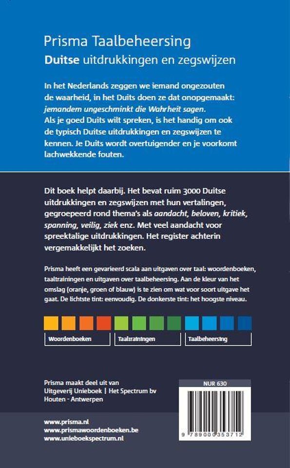 Duitse uitdrukkingen en zegswijzen ingedeeld op onderwerp