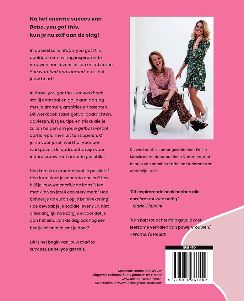 Babe, you got this. Het werkboek