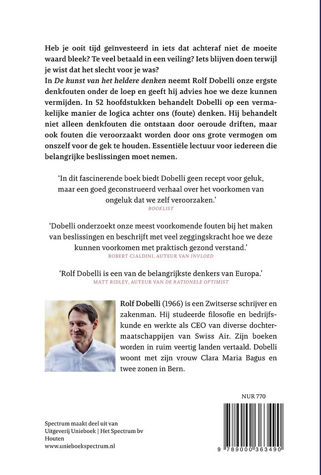 De kunst van het heldere denken