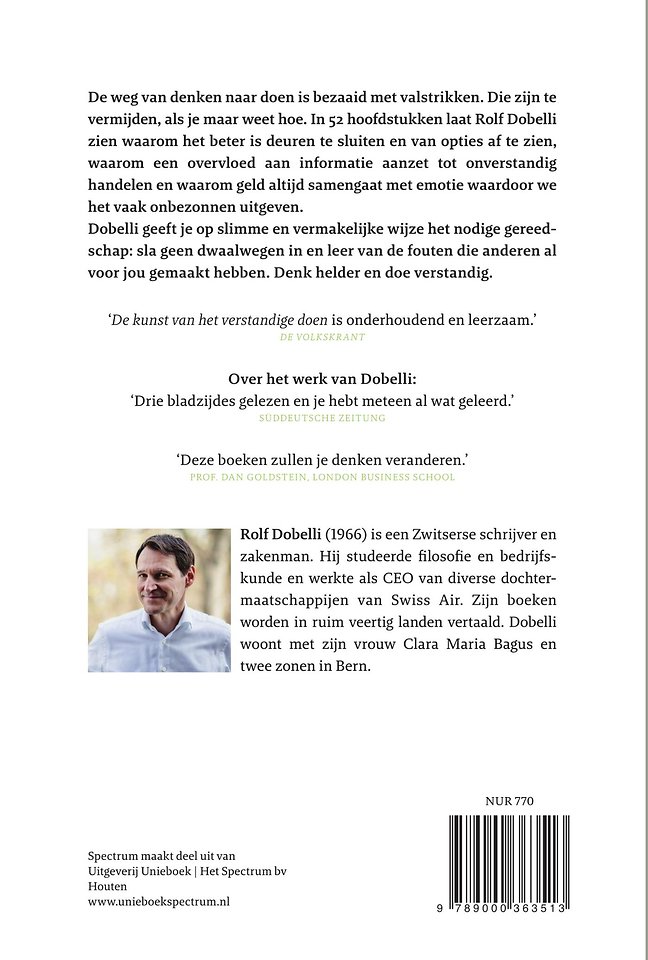 De kunst van het verstandige doen