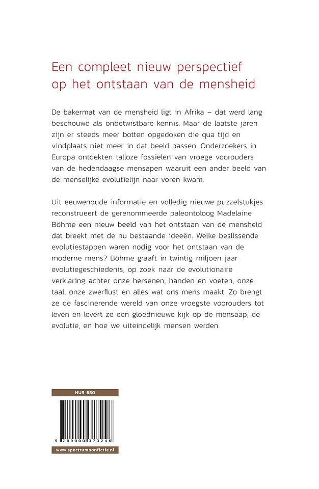 Hoe we mensen werden