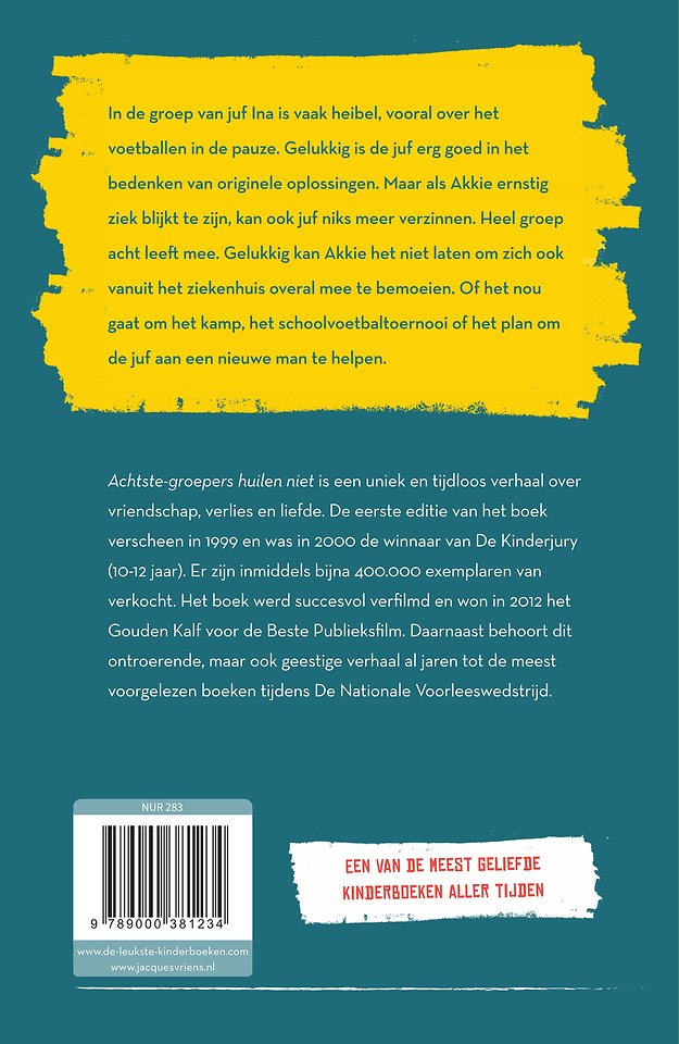 Achtste-groepers huilen niet