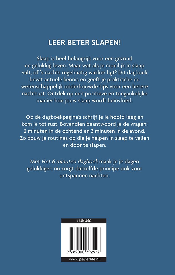 Het 6 minuten slaapdagboek