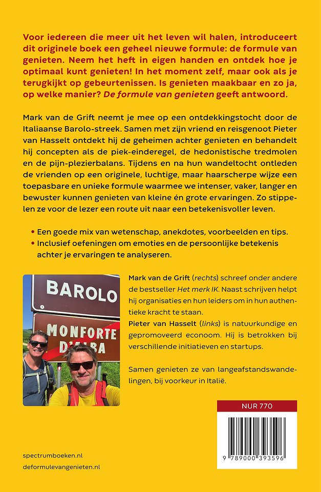 De formule van genieten
