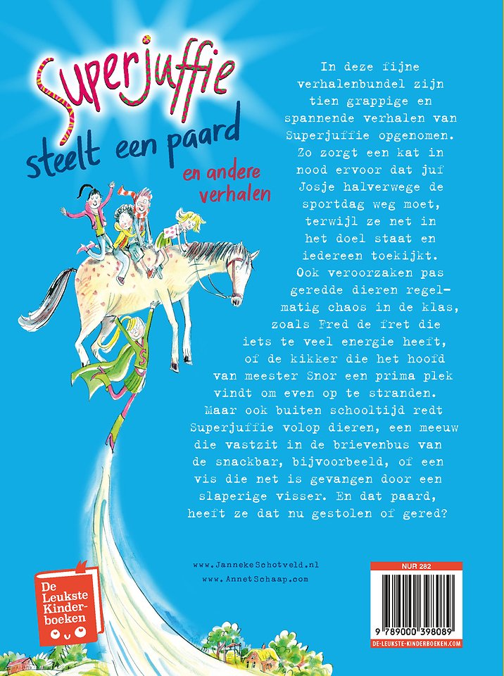 Superjuffie steelt een paard