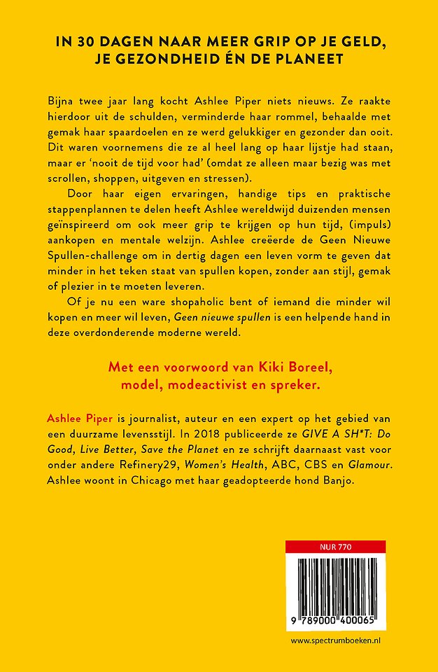 Geen nieuwe spullen