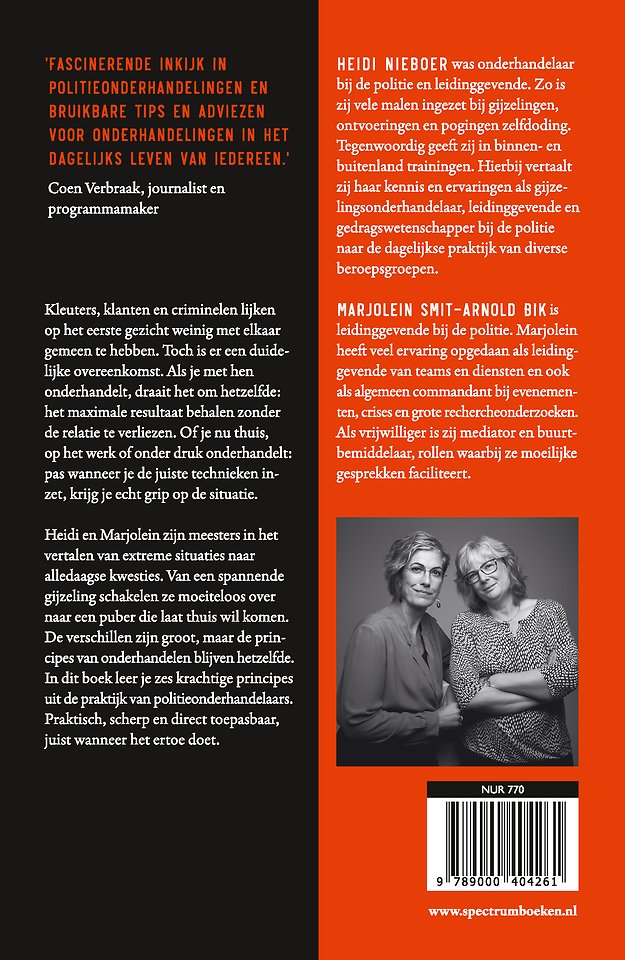 Onderhandelen met kleuters, klanten en criminelen