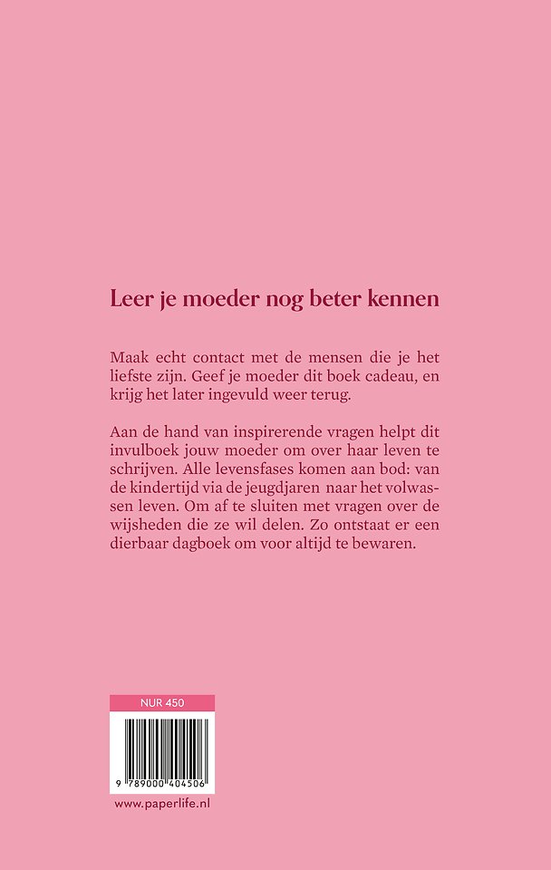 Mama, ik wil graag alles over je weten