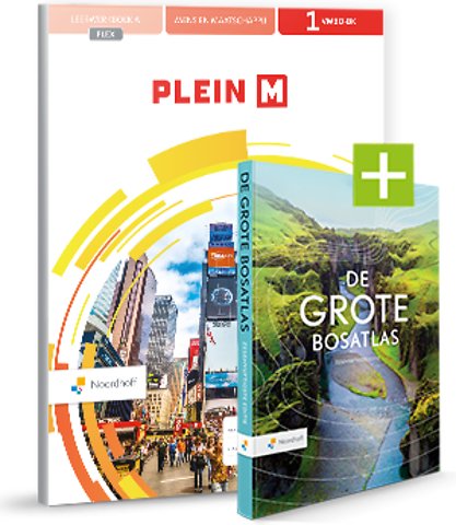 Plein M ed 4.0 vmbo-bk 1 + De Grote Bosatlas ed 56.1 FLEX boek + online