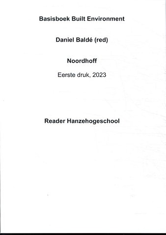 Built Environment - BOM Hanzehogeschool
