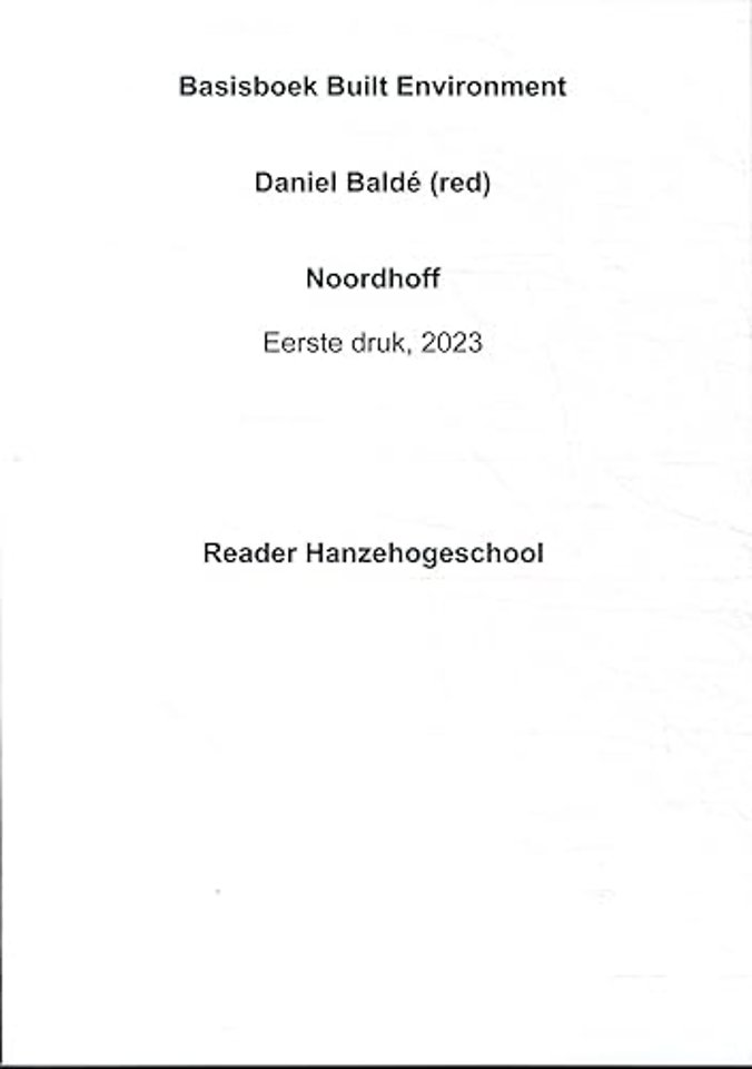 Built Environment - BOM Hanzehogeschool