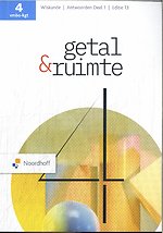 Getal & Ruimte ed 13.0 vmbo-kgt 4 antwoordenboek deel 1