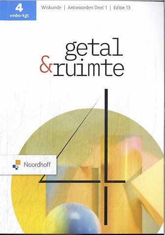 Getal & Ruimte ed 13.0 vmbo-kgt 4 antwoordenboek deel 1