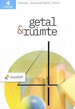 Getal & Ruimte ed 13.0 vmbo-kgt 4 antwoordenboek deel 2