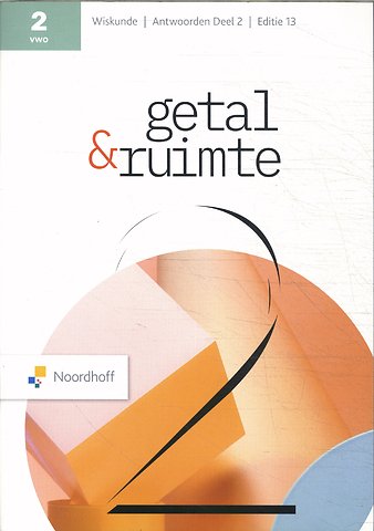Getal & Ruimte 2 vwo wiskunde antwoordenboek 2