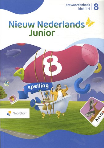 Nieuw Nederlands Junior Spelling Groep 8 Blok 1-4 Antwoordenboek