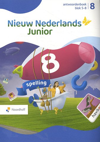 Nieuw Nederlands Junior Spelling Groep 8 Blok 5-8 antwoordenboek