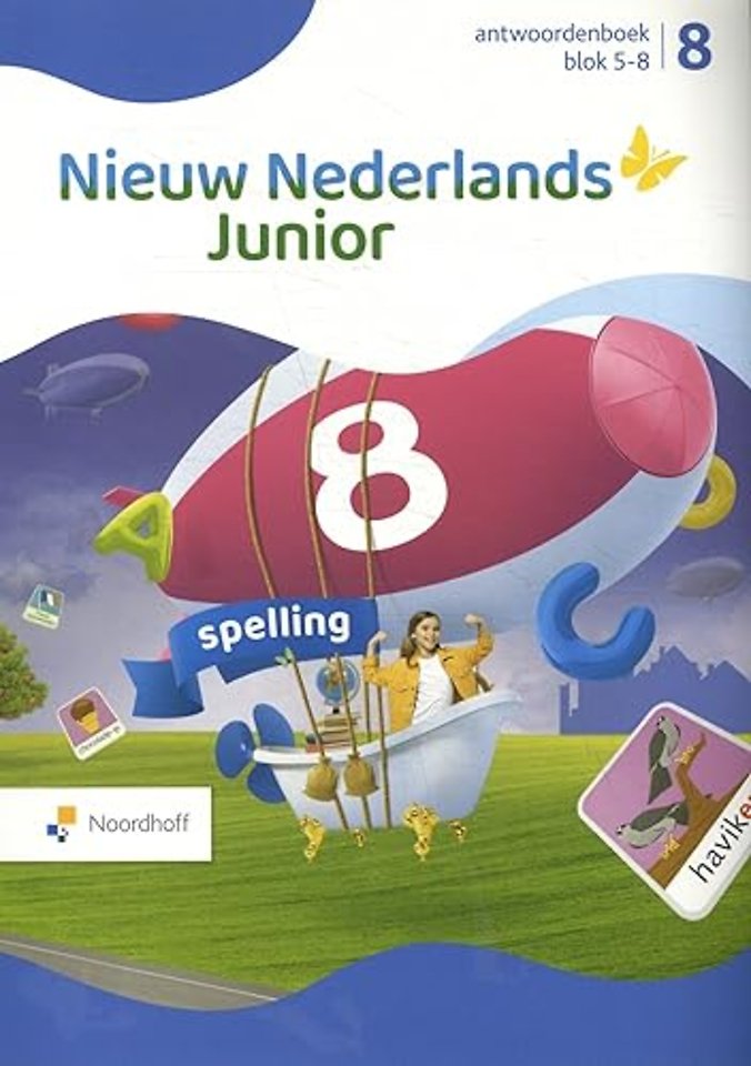 Nieuw Nederlands Junior Spelling Groep 8 Blok 5-8 antwoordenboek