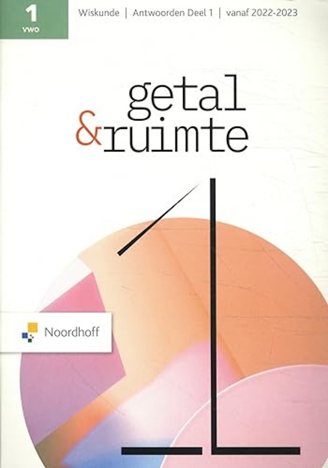 Getal en Ruimte 1 vwo wiskunde antwoordenboek deel 1