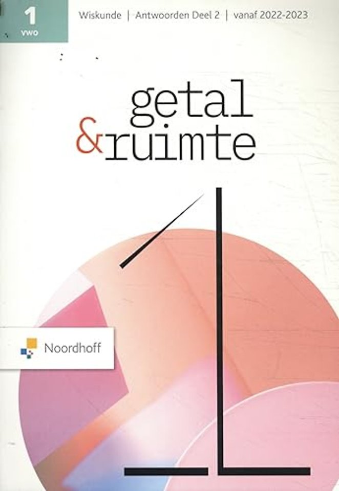 Getal en Ruimte 13e ed vwo 1 antwoordenboek deel 2
