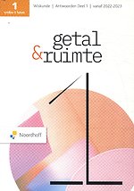 Getal & Ruimte vmbo-t/h 1 deel 1 Antwoordenboek