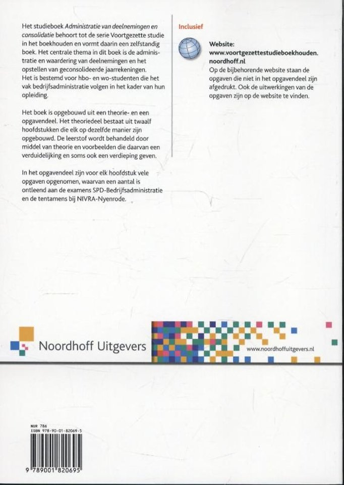 Administratie van deelnemingen en consolidatie