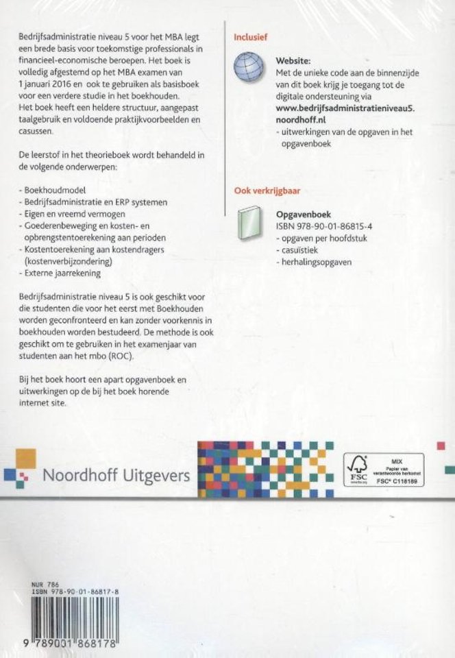 Bedrijfsadministratie niveau 5 MBA