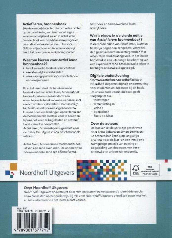 Actief leren: bronnenboek