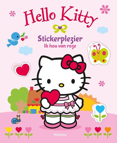 Stickerplezier Ik hou van roze
