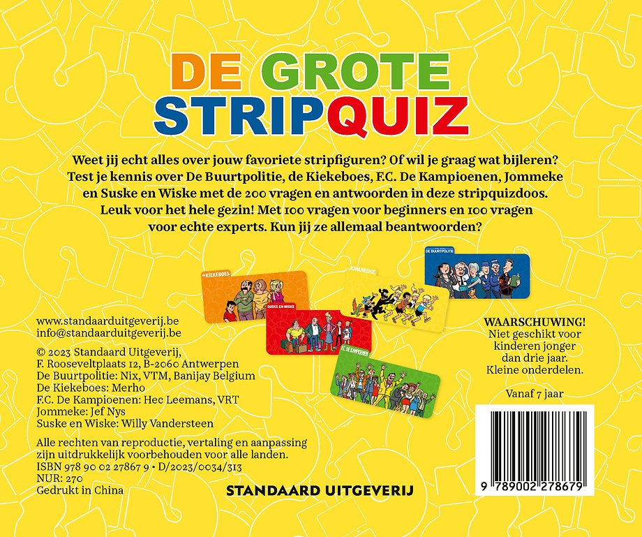 De grote stripquiz’